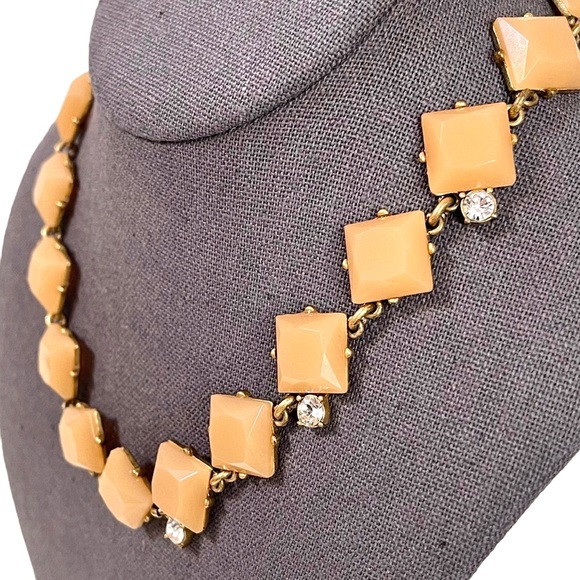 ❤️ J. Crew Acrylic and Rhinestone Statement Necklace - Picture 3 of 5